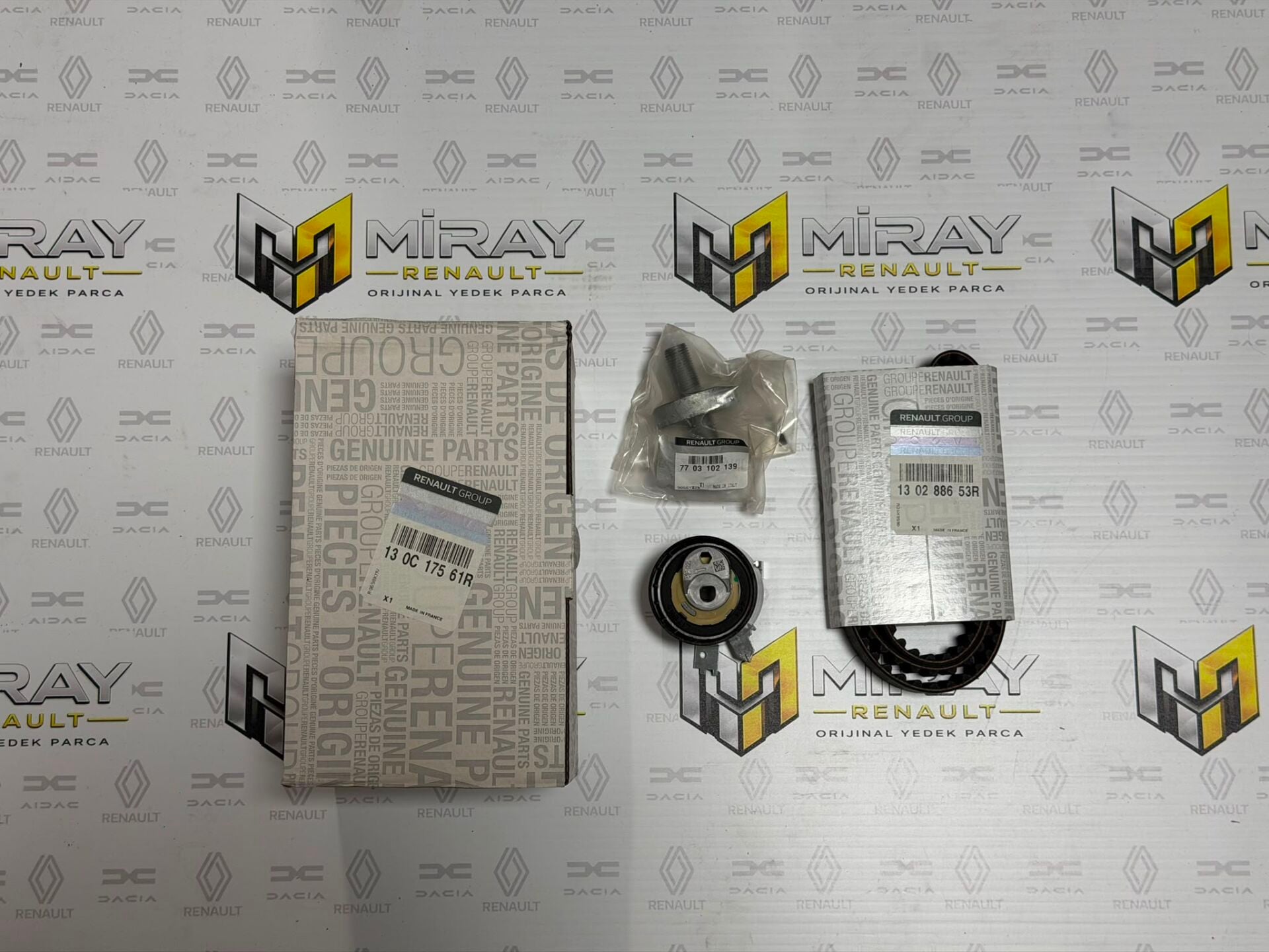 Megane 4-IV Talisman Eksantrik Kayış Triger Seti 1.5 Dci K9K (Euro 6) 130C19462R-130C17561R - Mais